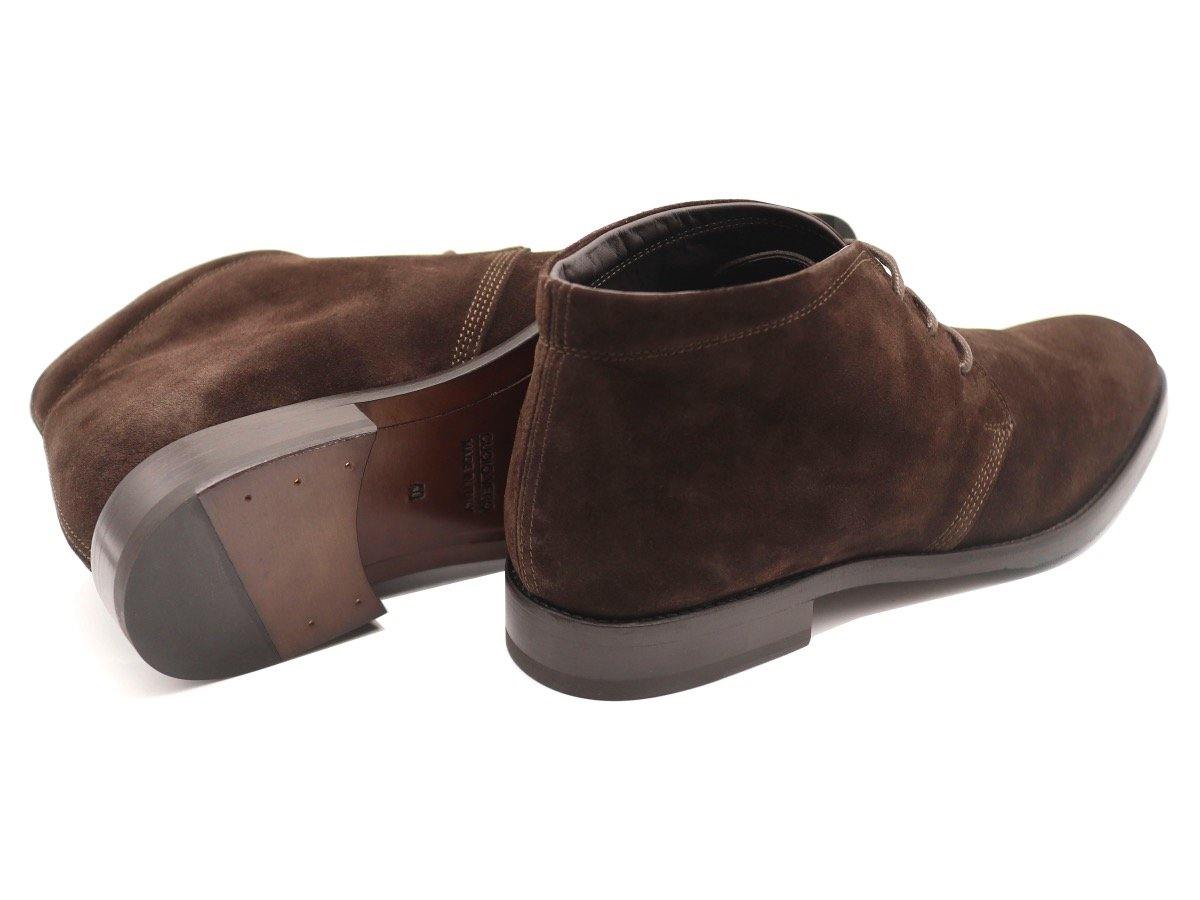 Mens Dark Brown Suede Chukka Boots